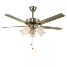 Ventilador de techo LED teledirigido del hierro de la cuchilla de la decoración del hogar de los nuevos productos calientes de la venta